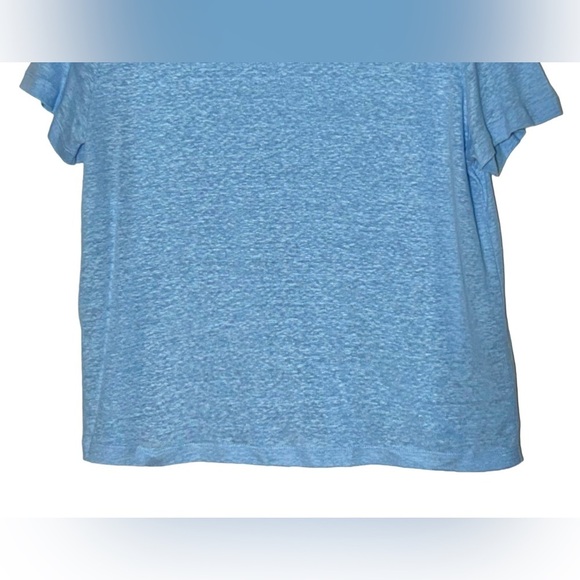 NWT J. Crew Linen Relaxed T-Shirt in Paris Blue, Size Medium - Picture 7 of 11